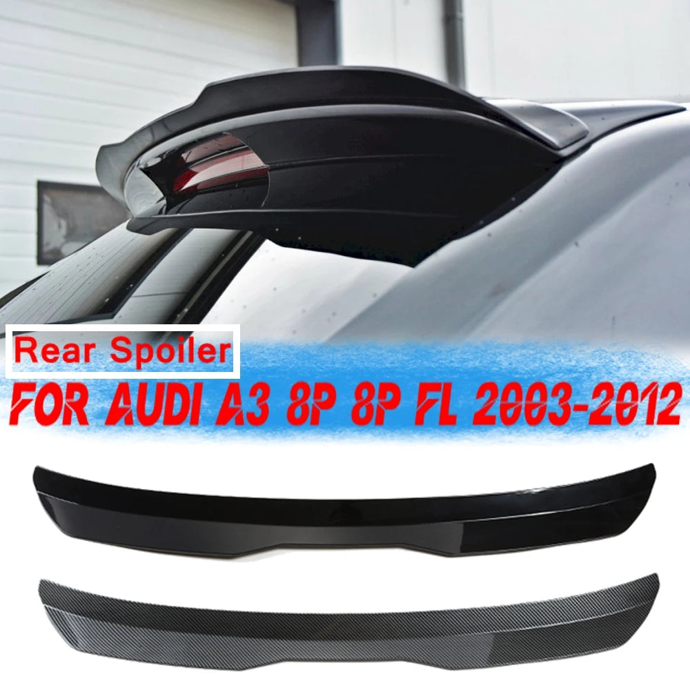 Becquet Toit Audi A3 Sportback 8P 2004-2013 - vue de face - Becquet Voiture