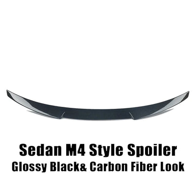 Becquet Toit BMW Série 3 G20 M4 Style Noir Brillant - en situation 3 - Becquet Voiture