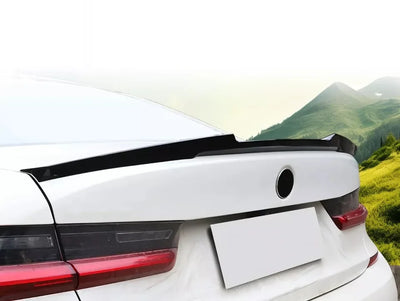 Becquet Toit BMW Série 3 G20 M4 Style Noir Brillant - vue arrière 2 - Becquet Voiture