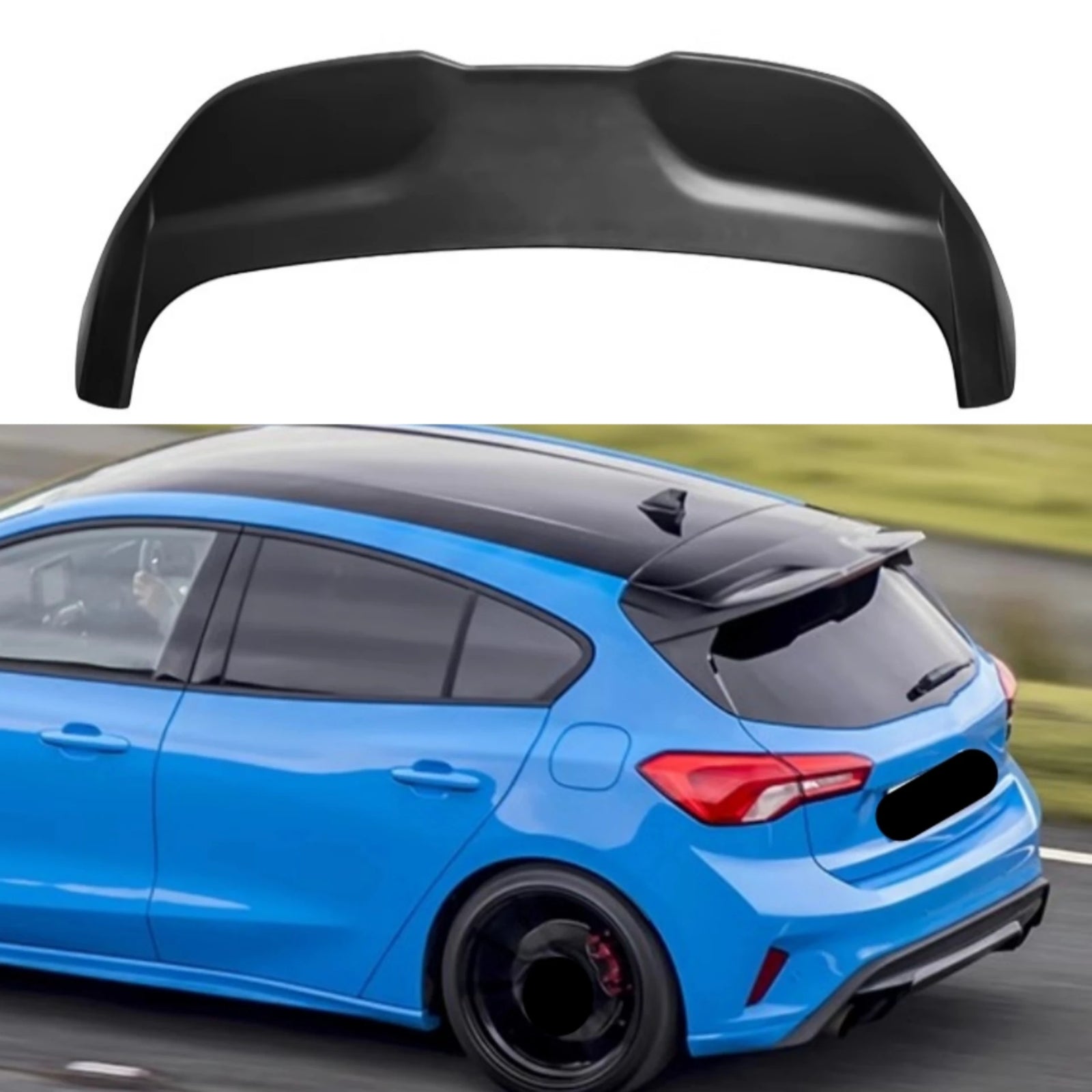 Becquet Toit Ford Focus ST Hatchback 2019-2022 - vue de face - Becquet Voiture