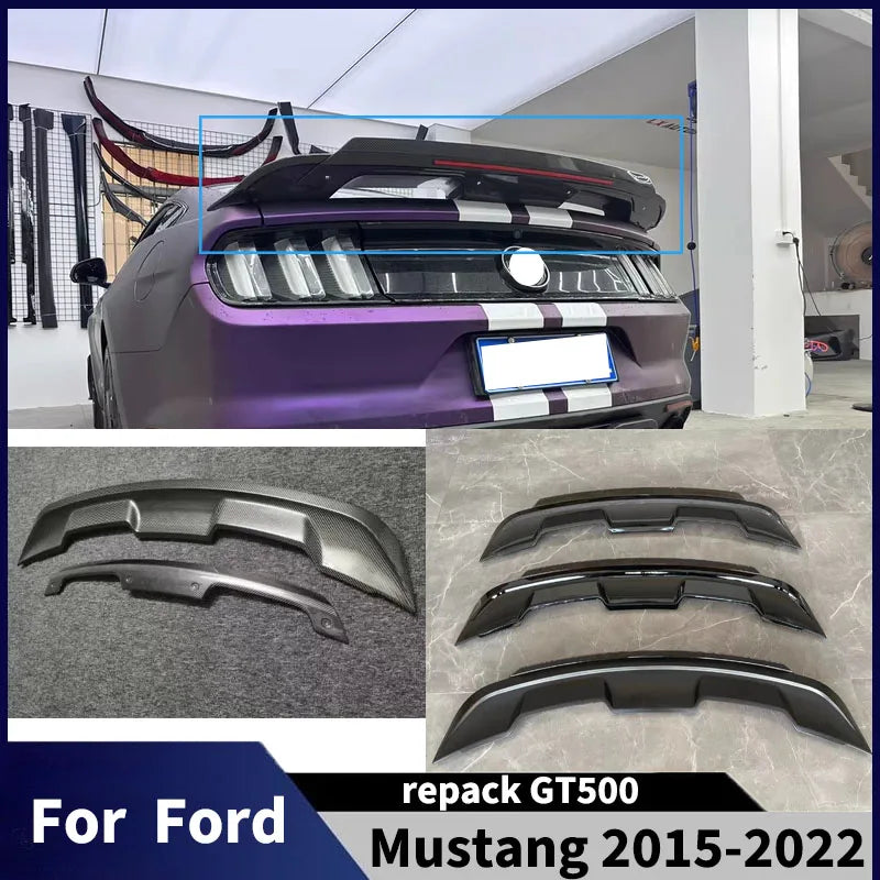 Becquet Toit Ford Mustang Repack GT500 2015-2022 - vue de face - Becquet Voiture