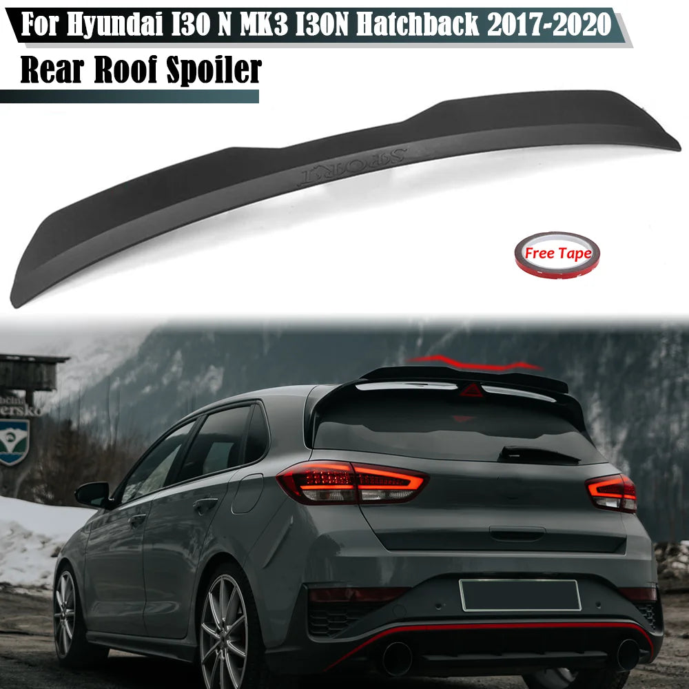 Becquet Toit Hyundai i30 N MK3 Hatchback 2017-2020 - vue de face - Becquet Voiture