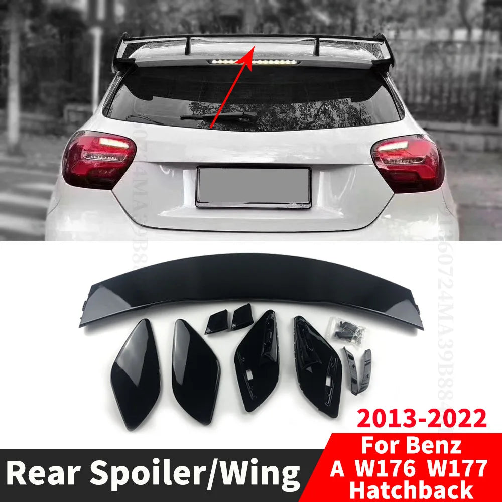 Becquet Toit Mercedes A W176 W177 GT Hatchback 2013-2022 - vue de face - Becquet Voiture