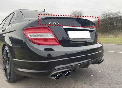 Becquet Toit Mercedes Classe C W204 4-Portes 2008-2014 - installé sur véhicule - Becquet Voiture
