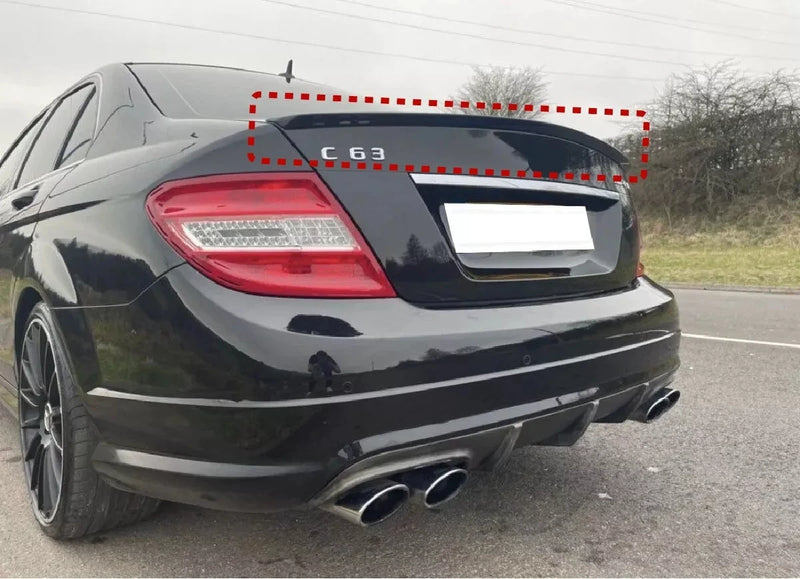 Becquet Toit Mercedes Classe C W204 4-Portes 2008-2014 - installé sur véhicule - Becquet Voiture