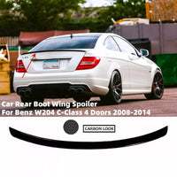 Becquet Toit Mercedes Classe C W204 4-Portes 2008-2014 - vue de face - Becquet Voiture