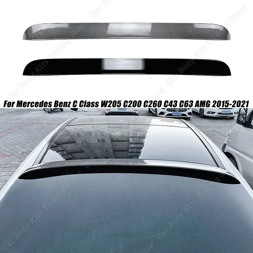 Becquet Toit Mercedes Classe C W205 AMG 2015-2021 - vue de face - Becquet Voiture
