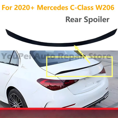 Becquet Toit Mercedes Classe C W206 2020+ ABS - vue de face - Becquet Voiture