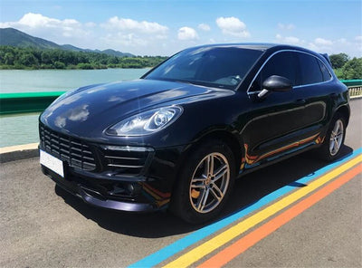 Becquet Toit Porsche Macan 2014-2023 ABS Carbone - installé sur véhicule 2 - Becquet Voiture
