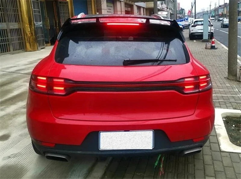 Becquet Toit Porsche Macan 2014-2023 ABS Carbone - vue de dessus - Becquet Voiture
