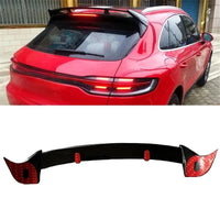 Becquet Toit Porsche Macan 2014-2023 ABS Carbone - vue de trois-quarts - Becquet Voiture