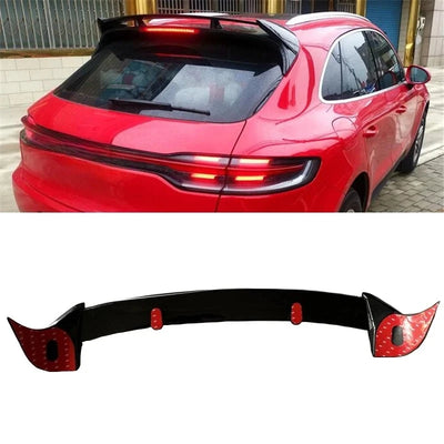 Becquet Toit Porsche Macan 2014-2023 ABS Carbone - vue de trois-quarts - Becquet Voiture