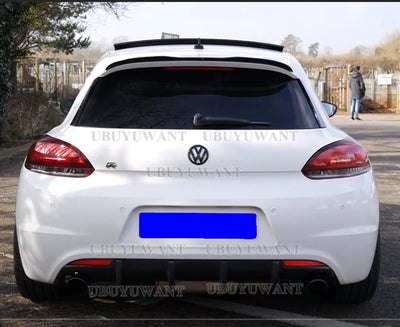 Becquet Toit VW Scirocco R Line Gloss Black - vue de dessus - Becquet Voiture