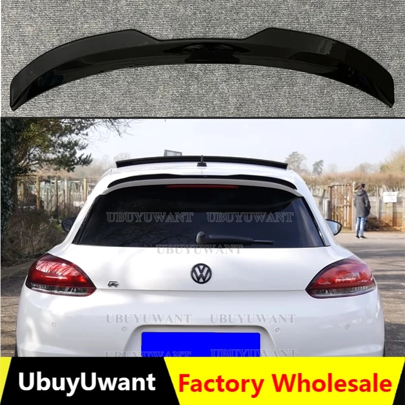 Becquet Toit VW Scirocco R Line Gloss Black - vue de face - Becquet Voiture