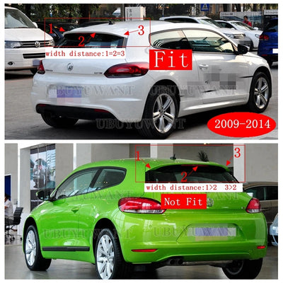Becquet Toit VW Scirocco R Line Gloss Black - vue rapprochée - Becquet Voiture