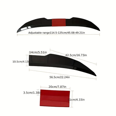 Becquet Universel 117-127cm Réglable - packshot studio 2 - Becquet Voiture
