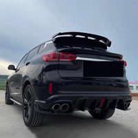 Universal 130cm Hatchback SUV ABS Spoiler - rear view - Becquet Voiture