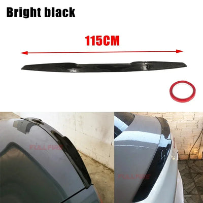 Becquet Universel 2025 Perforé Noir Brillant 99-120cm - vue de dessus - Becquet Voiture