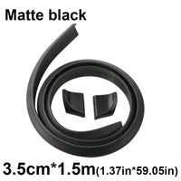 Universelle 5D-Carbon-Optik-Spoilerlippe DIY 1,5 m Sport Racing - am Fahrzeug montiert 3 - Becquet Voiture