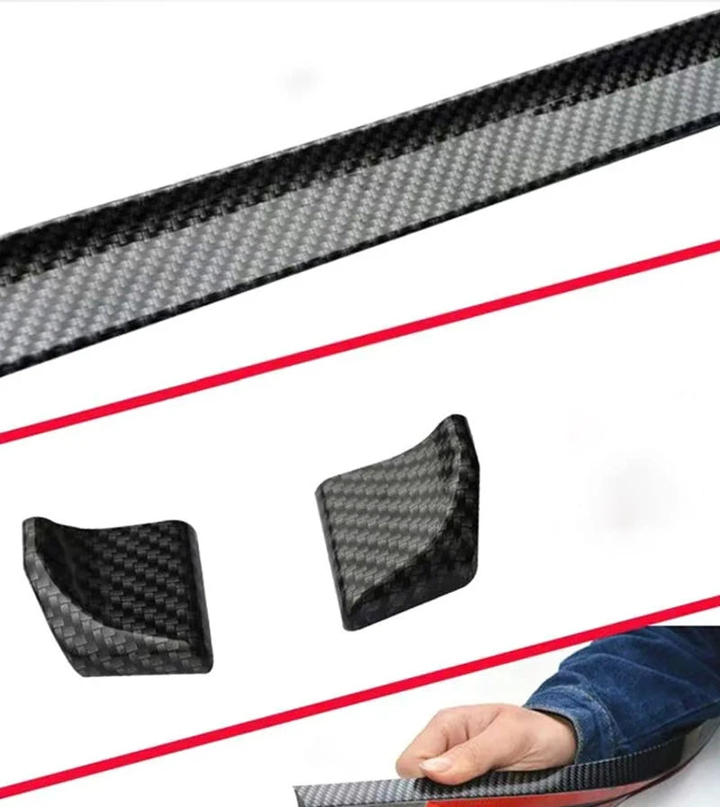Universelle 5D-Carbon-Optik-Spoilerlippe DIY 1,5 m Sport Racing - Studio-Packshot - Becquet Voiture