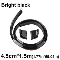 Universelle 5D-Carbon-Optik-Spoilerlippe DIY 1,5 m Sport Racing - Vorderansicht 3 - Becquet Voiture