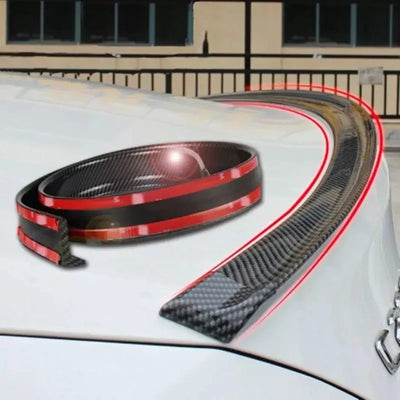 Becquet Universel 5D Look Carbone DIY 1.5m Sport Racing - vue de profil - Becquet Voiture