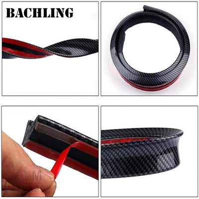 Becquet Universel 5D Look Carbone DIY 1.5m Sport Racing - vue de trois-quarts - Becquet Voiture