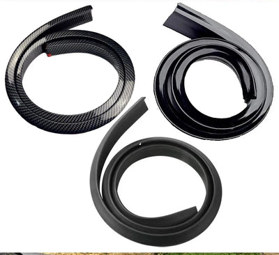 Becquet Universel 5D Souple 1.5m Carbone Noir Mat Brillant - vue de face 2 - Becquet Voiture