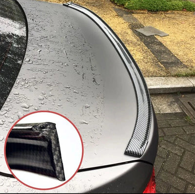 Becquet Universel 5D Souple 1.5m Carbone Noir Mat Brillant - vue de profil 2 - Becquet Voiture
