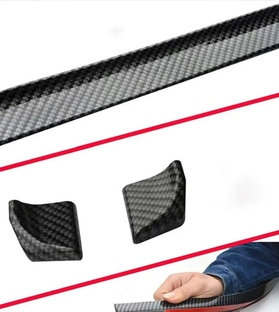 Becquet Universel 5D Souple 1.5m Carbone Noir Mat Brillant - vue rapprochée - Becquet Voiture