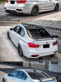Becquet Universel Carbone GTS MP MAD V Sedan Tail Wing - détail du montage 2 - Becquet Voiture