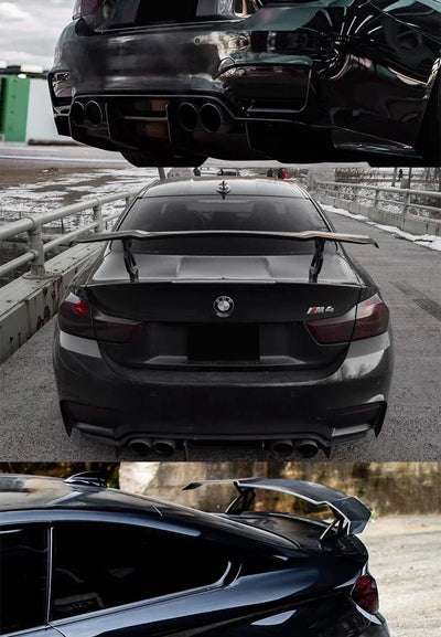 Becquet Universel Carbone GTS MP MAD V Sedan Tail Wing - en situation - Becquet Voiture