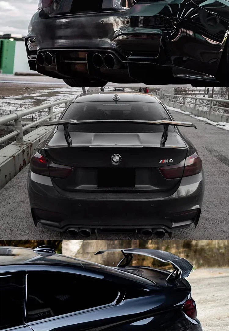Becquet Universel Carbone GTS MP MAD V Sedan Tail Wing - en situation - Becquet Voiture