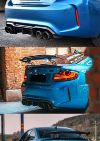 Becquet Universel Carbone GTS MP MAD V Sedan Tail Wing - vue arrière 3 - Becquet Voiture