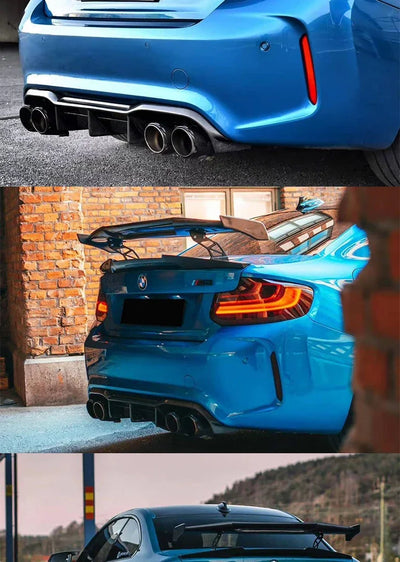 Becquet Universel Carbone GTS MP MAD V Sedan Tail Wing - vue arrière 3 - Becquet Voiture