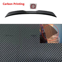 Universeller Duck-Tail-Spoiler aus ABS-Carbon, selbstklebend - am Fahrzeug montiert - Becquet Voiture