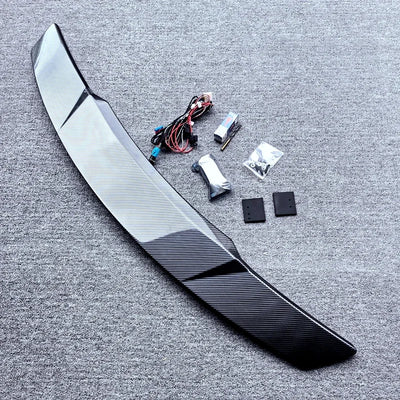 Becquet Universel Électrique LED Lift Carbone ABS - installé sur véhicule 2 - Becquet Voiture