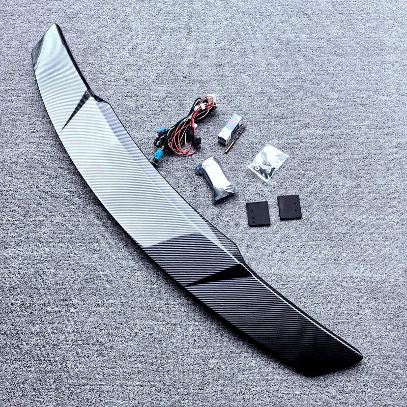 Universal Electric LED Lift Carbon ABS Spoiler - fitted on vehicle 2 - Becquet Voiture
