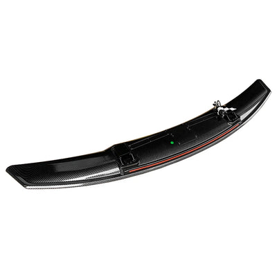 Becquet Universel Électrique LED Lift Carbone ABS - vue de dessus - Becquet Voiture