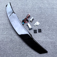Universal Electric LED Lift Carbon ABS Spoiler - three-quarter view 2 - Becquet Voiture