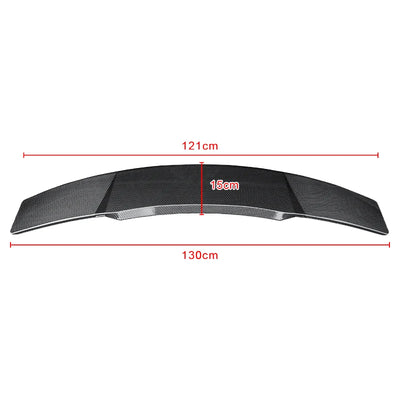 Becquet Universel Électrique LED Lift Carbone ABS - vue rapprochée - Becquet Voiture