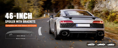 Becquet Universel GT 46.3 Pouces ABS Berlines Coupés - vue rapprochée - Becquet Voiture