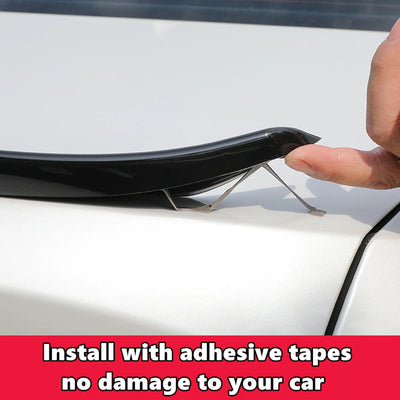 Becquet Universel Noir Brillant ABS 115-120 cm - installé sur véhicule - Becquet Voiture