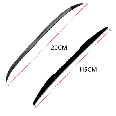 Becquet Universel Noir Brillant ABS 115-120 cm - vue de dessus - Becquet Voiture