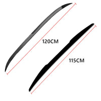 Glossy Black ABS Universal Snout 115–120 cm - side view - Becquet Voiture