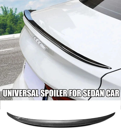 Becquet Universel Souple 1.2M Carbone Adhésif - vue de face - Becquet Voiture