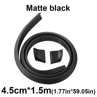 Becquet Universel Souple 1.5m Look Carbone Noir Mat Brillant - packshot studio 2 - Becquet Voiture
