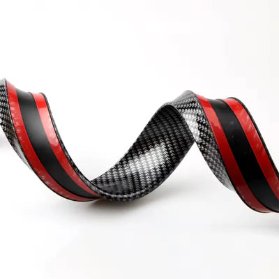 Becquet Universel Souple 1.5m Look Carbone Noir Mat Brillant - packshot studio - Becquet Voiture