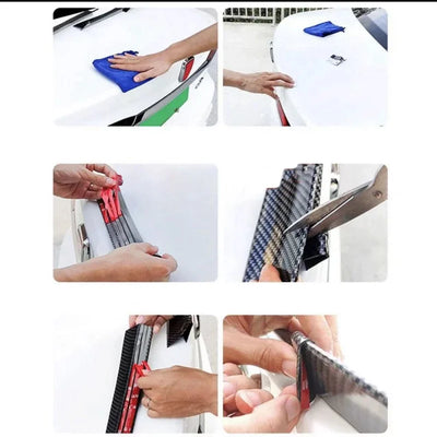 Becquet Universel Toit DIY ABS Look Carbone Noir Mat - packshot studio - Becquet Voiture