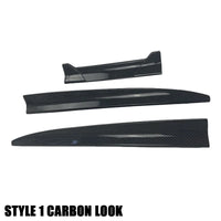 Universeller Dachkantensch spoiler DIY ABS Carbon-Optik Schwarz Matt - Rückansicht 2 - Becquet Voiture